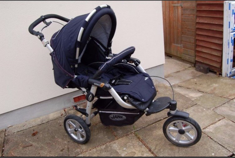 Jane Slalom Pro 3 in 1 travel system pushchair, carry cot, car seat
