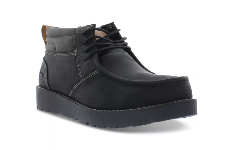 WEATHERPROOF VINTAGE Men's Faux-Leather Chukka Boots