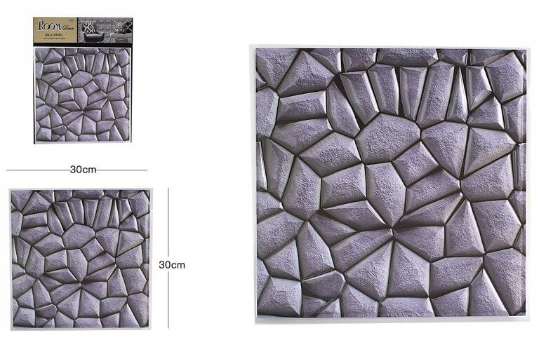 3D Piastrella Mattonella Adesivo da Parete Muro Pannello 30x30cm 64380 dfh