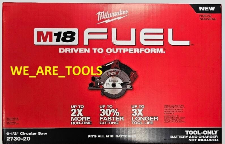 NEW IN BOX Milwaukee FUEL 2730-20 M18 Brushless Circular Saw 6 1/2" 18V 18 Volt
