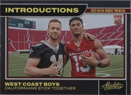 2023 Panini Absolute Jake Haener Michael Wilson #19