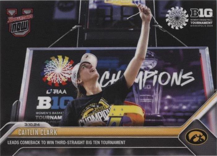 2023-24 Bowman U Now Caitlin Clark #64/15229 Rookie Card Collectible