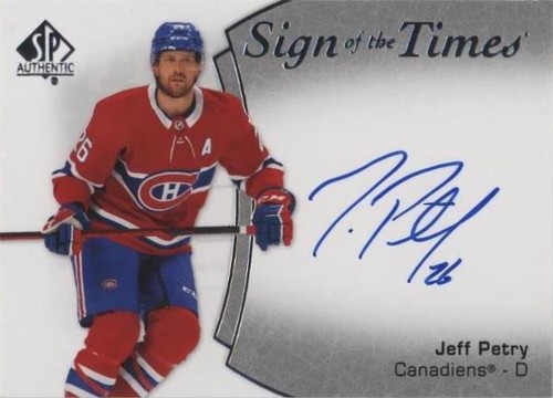 2021-22 SP Authentic - Jeff Petry #SOTT-PE