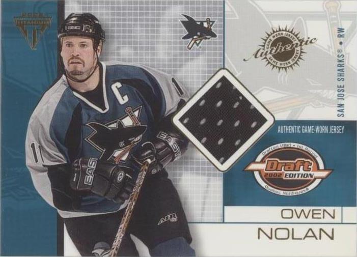 2001-02 Pacific Private Stock Titanium Draft Edition - Owen Nolan #87