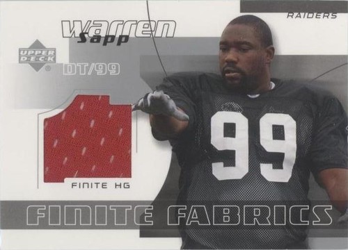 2004 Upper Deck Finite HG Warren Sapp #FF-WS