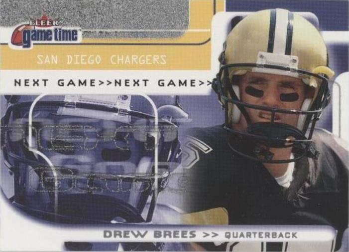 Fleer Game Time Drew Brees #125 2001
