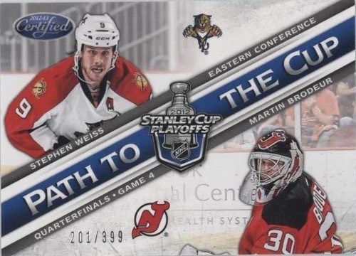 2012-13 Panini Certified - Martin Brodeur Stephen Weiss #PCQF39