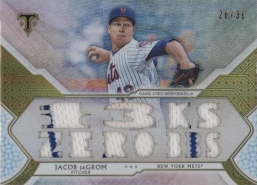 2018 Topps Triple Threads - Jacob deGrom #TTR-JDE3