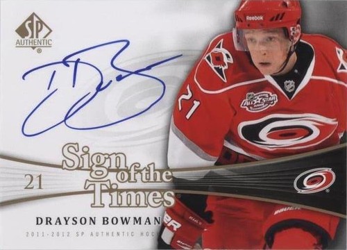 2011-12 SP Authentic - Drayson Bowman #SOT-BW