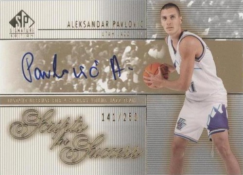 2003-04 SP Signature Edition - Sasha Pavlovic #SS-AP