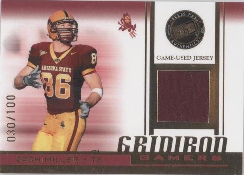2007 Press Pass Zach Miller #GG-ZM