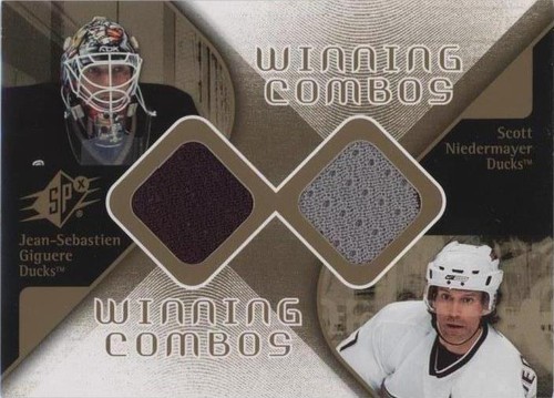 2007-08 SPx - Jean-Sebastien Giguere Scott Niedermayer #WC-NG
