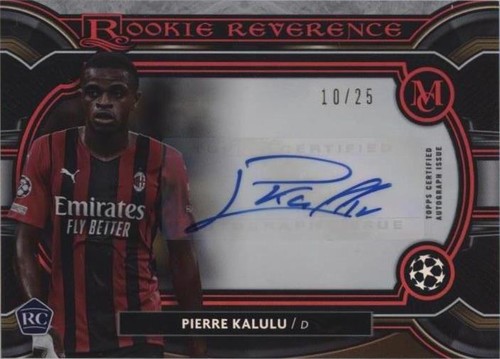 2021-22 Topps Museum Collection UCL Pierre Kalulu #RRA-PK