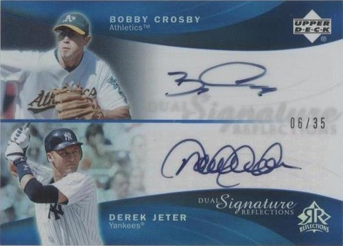 2005 Upper Deck Reflections - Bobby Crosby Derek Jeter #BCDJ