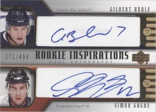 2005-06 Upper Deck Rookie Update - Gilbert Brule Simon Gagne #264