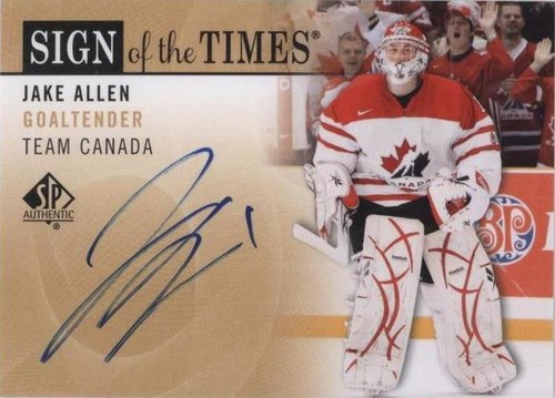 2012-13 SP Authentic - Jake Allen #SOT-JA
