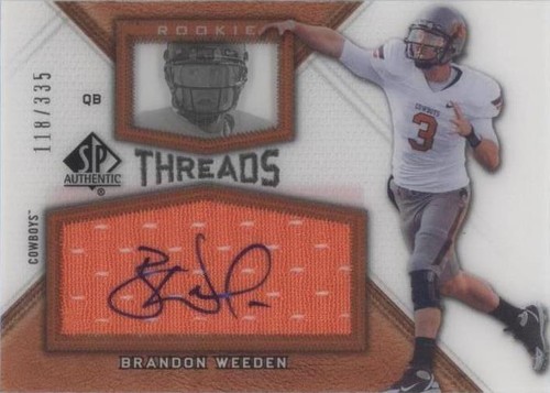 2012 SP Authentic Brandon Weeden #RT-BW