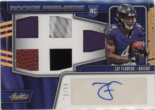 2023 Panini Absolute Zay Flowers (RC) #BST-11 By Storm Baltimore