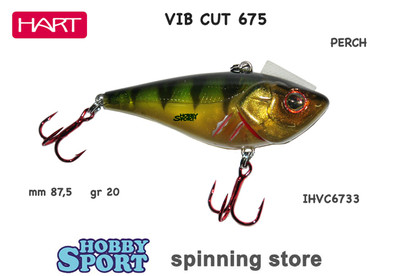 HART VIB CUT 675 COLOR PERCH 20 GR SINKING IHVC6733 SPINNING MARE LAGO FIUME