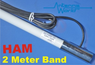 Ham 2m Marine Antenna VHF 144-148 MHz 8 FT Fiberglass 2-meter band Pickup Only