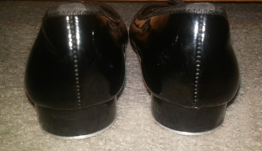 ABT Spotlights Black Patent Tap Shoes Girls Size 10