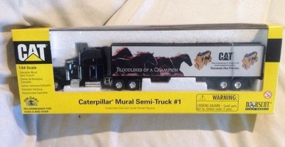 Norscot 55079 1:64 Caterpillar Mural Semi-Truck1