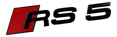 Original Audi Black Edition RS4 8E 8K 8W B8 B9 Emblem Schriftzug Schwarz Hinten