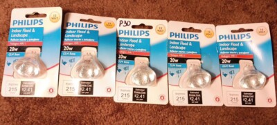 5 Philips 20W Indoor Flood And Landscape MR11 GU4 Base