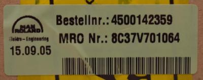 Man Roland 8C37V701064 Board ++ NEW ++