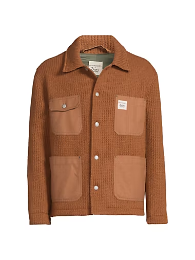 Roy Roger's x Dave's New York Wool Blend Work Jacket Men's L Duck Button Closure - Picture 1 of 17