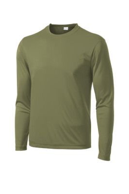 MEN'S MOISTURE WICKING DRY FIT SPORT-TEK Long Sleeve T-SHIRT NEW XS-4XLT ST350LS