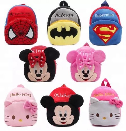 Mickey Mouse Plush Backpack For Toddler Age 5-6yo, Very High Quality