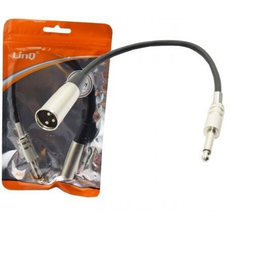 Cavo Adattatore Audio Da XLR Maschio a Jack 6,35mm linq kl-9228
