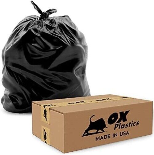 Liners Bags - 60 Gallon Capacity & 3mil Thick Extra Heavy Du