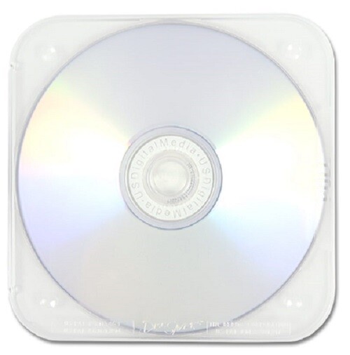 10X NEW Genuine Disc Saver Clam Shell Unbreakable Soft Plastic CD/DVD Cases