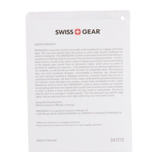 SWISS GEAR 27in Black Stripe Hardcase Spinner Suitcase TSA Lock Free Ship NWT