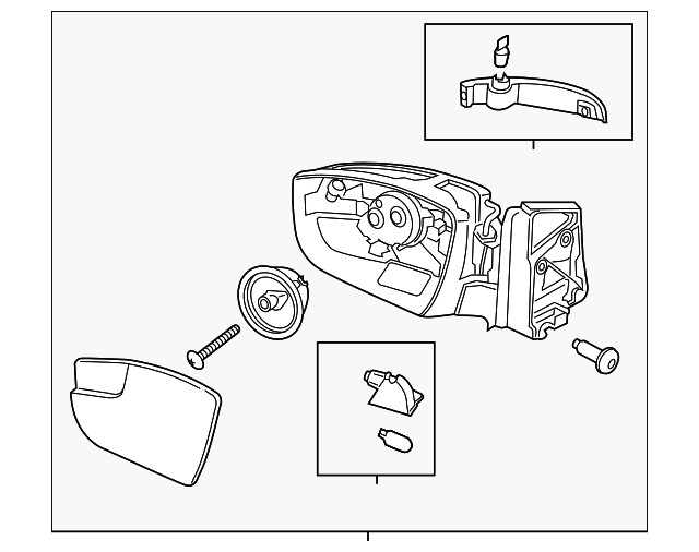 Genuine Ford Mirror Assembly CJ5Z-17683-EA