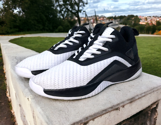 RBX live life active running white and black Gold Logo shoes