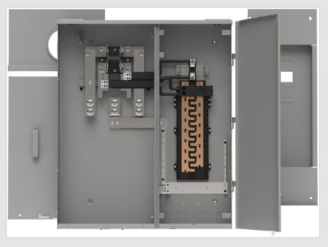 Siemens MC3042B1400SCS 3-Wire Meter Loadcenter Combination, 120/240 VAC, 400 A,