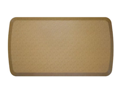GelPro Elite Linen Khaki 20 in. x 36 in. Comfort Kitchen Mat Anti-Fatigue Mat