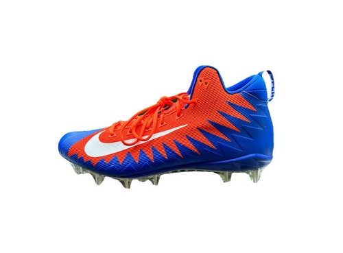 Nike Alpha Menace Pro Mid Football Cleats Orange Blue 884527