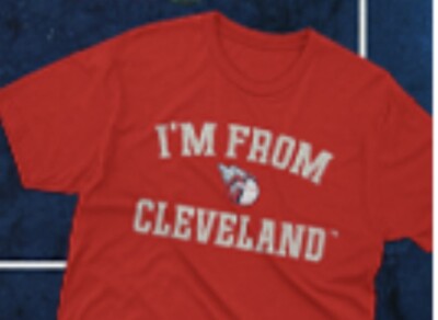 Cleveland Guardians I'M FROM CLEVELAND TSHIRT 8/30/24 Promo SGA XL New Go Guards