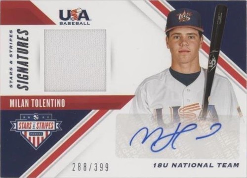 2020 Panini USA Baseball Stars & Stripes - Milan Tolentino #SSS-MT