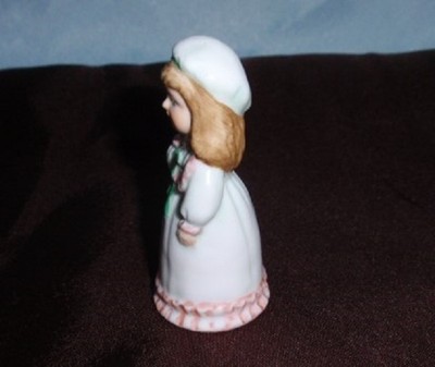 Gorham Bone China Doll Thimble Pastel Green Dress By Maruri