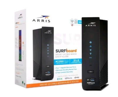 ARRIS SURFboard SBG7600AC2 DOCSIS 3.0 Cable Modem & AC2350 Dual-Band WiFi Router