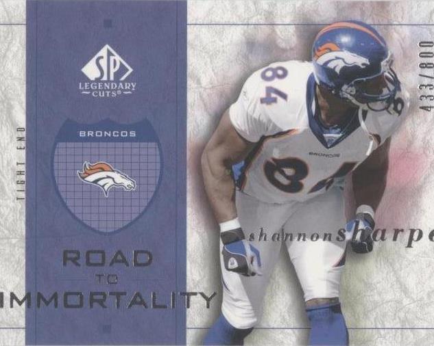 2002 SP Legendary Cuts Shannon Sharpe #120