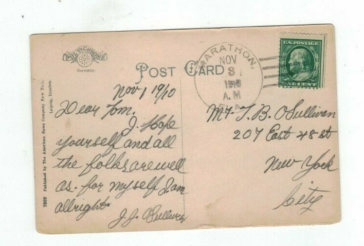 NY Brooklyn New York Antique 1910 post card Brooklyn Navy Yard Sands St Entrance