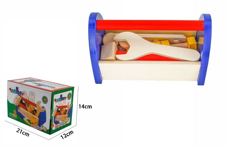 Gioco Legno ToolBox Bambino Didattico Educativo Forme Puzzle Incastro dfh