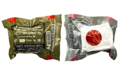 North American Rescue NAR S-Rolled Gauze (2-Pack) IFAK Trauma Supplies - New