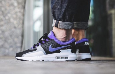 MENS NIKE AIR MAX ZERO QS PURPLE BLACK ATHLETIC RUNNING SHOES 789695 004 Sz 10 MENS NIKE AIR MAX ZERO QS PURPLE BLACK ATHLETIC RUNNING SHOES 789695 004 Sz 10